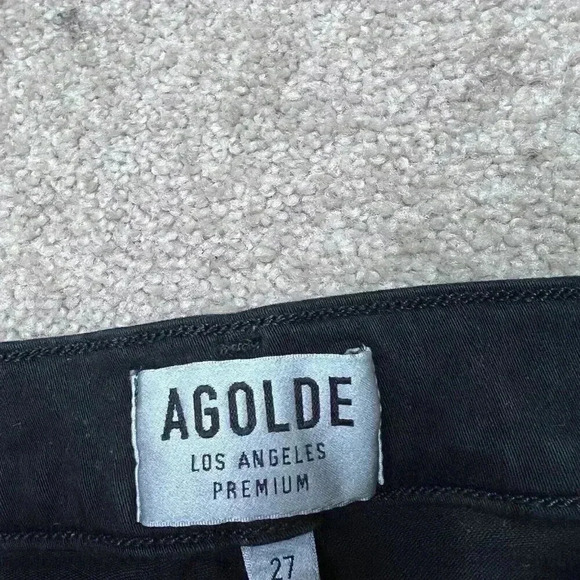 Agolde Jeans Women's Black Skinny Jegging Distressed Size 27 Pockets - Picture 7 of 13